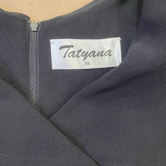 Tatyana Black Retro Style Midi Dress Size XS - Picture 7 of 11